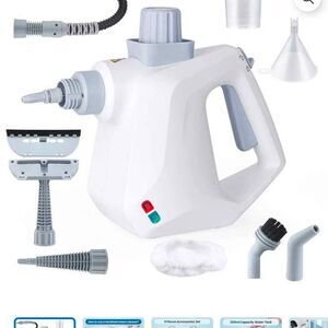 New Handheld Steam Cleaner, 1000W 9 Accessories, Compact Design, White